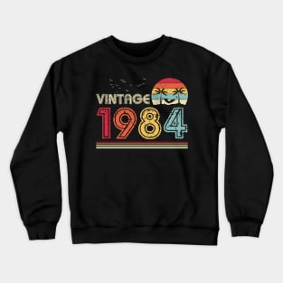 Vintage 1984 Limited Edition 37th Birthday Gift 37 Years Old Crewneck Sweatshirt